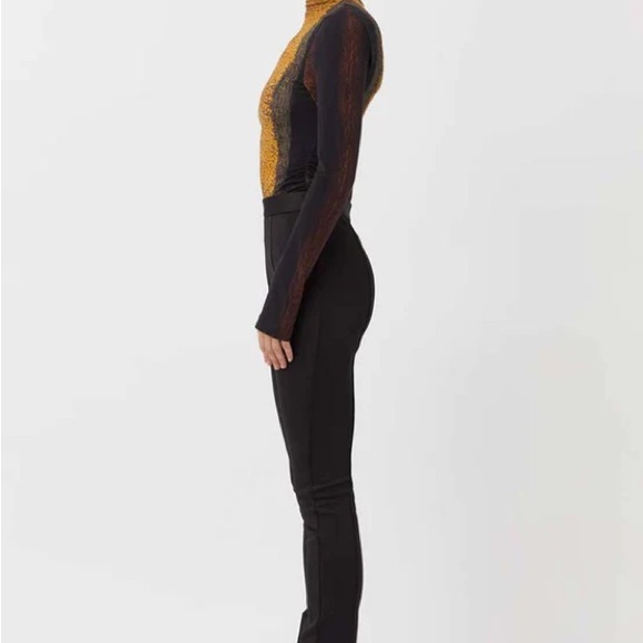 NWOT Camilla & Marc Chocolate Brown Opal Scuba Boot Cut Flare Pants - Picture 4 of 17